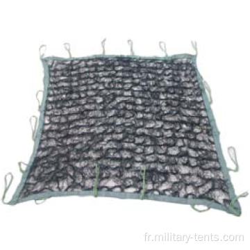 Filet de camouflage de couverture militaire noir